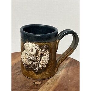 Rare Cold Mountain Pottery Buffalo Bison Profile Coffee Tea Mug Montana